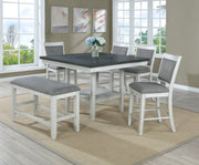 Fulton Chalk Grey Counter Height Set - DMV FurnitureCounter Height Set