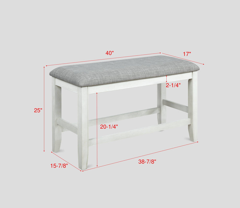 Fulton Chalk/White Counter Height Dining Set - DMV FurnitureCounter Height Set