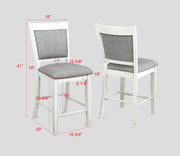 Fulton Chalk/White Counter Height Dining Set - DMV FurnitureCounter Height Set