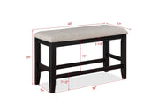 Fulton Charcoal/Light Gray Extendable Counter Height Dining Set - DMV FurnitureCounter Height Set