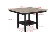 Fulton Charcoal/Light Gray Extendable Counter Height Dining Set - DMV FurnitureCounter Height Set