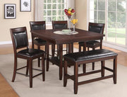 Fulton Dark Brown Counter Height Set - DMV FurnitureCounter Height Set