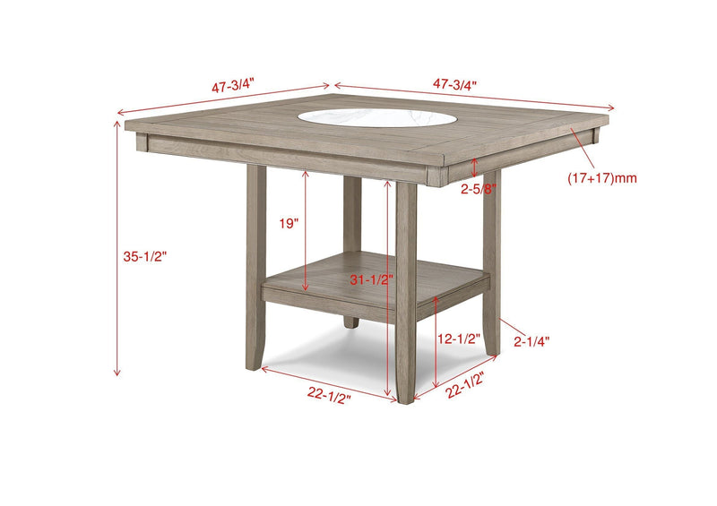 Fulton White Oak Counter Height Dining Set - DMV FurnitureCounter Height Set