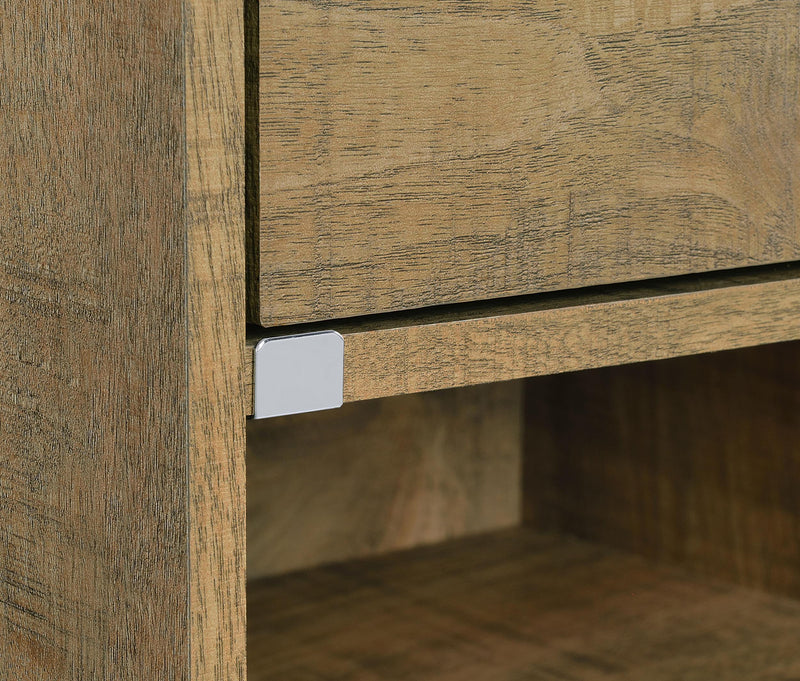 Furda 2-drawer LED Nightstand Bedside Table with Speaker Mango - 306132MGO