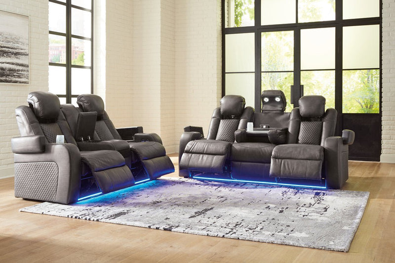 Fyne - Dyme Shadow Power Reclining Living Room Set - DMV FurniturePower Reclining Living Room Set