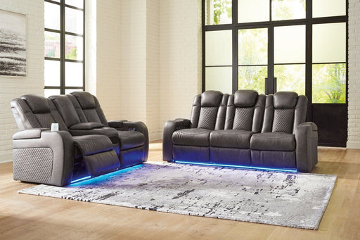 Fyne - Dyme Shadow Power Reclining Living Room Set - DMV FurniturePower Reclining Living Room Set