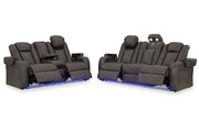 Fyne - Dyme Shadow Power Reclining Living Room Set - DMV FurniturePower Reclining Living Room Set