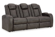 Fyne - Dyme Shadow Power Reclining Sofa, Loveseat and Recliner - DMV FurniturePower Reclining Living Room Set