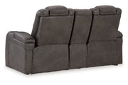 Fyne - Dyme Shadow Power Reclining Sofa, Loveseat and Recliner - DMV FurniturePower Reclining Living Room Set