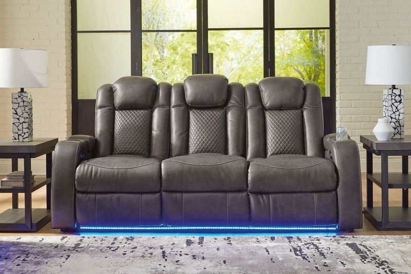 Fyne - Dyme Shadow Power Reclining Sofa, Loveseat and Recliner - DMV FurniturePower Reclining Living Room Set