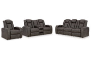 Fyne - Dyme Shadow Power Reclining Sofa, Loveseat and Recliner - DMV FurniturePower Reclining Living Room Set