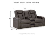 Fyne - Dyme Shadow Power Reclining Sofa, Loveseat and Recliner - DMV FurniturePower Reclining Living Room Set