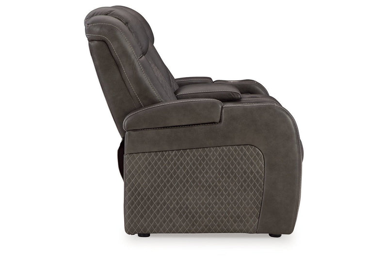 Fyne - Dyme Shadow Power Reclining Sofa, Loveseat and Recliner - DMV FurniturePower Reclining Living Room Set