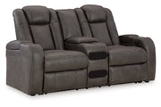 Fyne - Dyme Shadow Power Reclining Sofa, Loveseat and Recliner - DMV FurniturePower Reclining Living Room Set