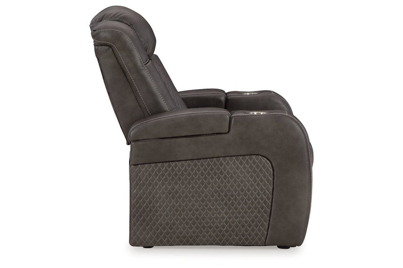 Fyne - Dyme Shadow Power Reclining Sofa, Loveseat and Recliner - DMV FurniturePower Reclining Living Room Set