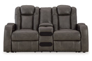 Fyne - Dyme Shadow Power Reclining Sofa, Loveseat and Recliner - DMV FurniturePower Reclining Living Room Set