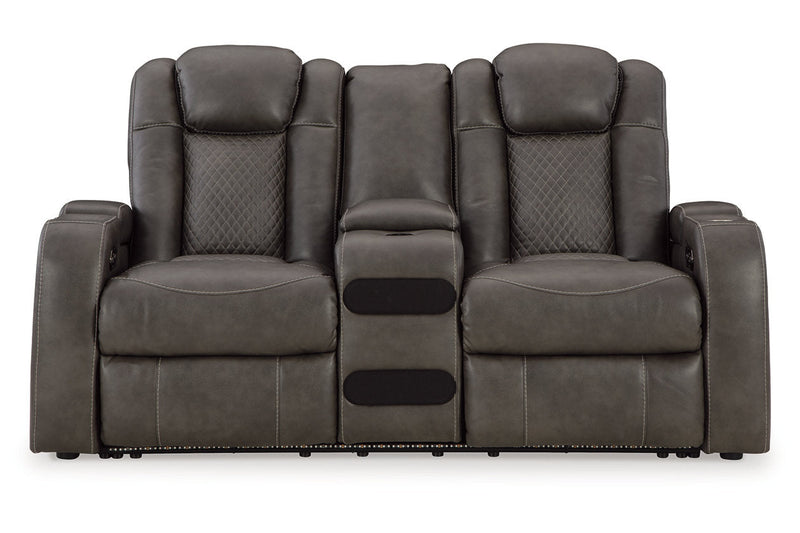 Fyne - Dyme Shadow Power Reclining Sofa, Loveseat and Recliner - DMV FurniturePower Reclining Living Room Set