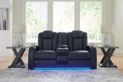 Fyne-Dyme Sofa, Loveseat and Recliner in Sapphire - PKG016479
