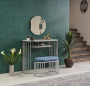 G501 Ottoman in Blue - 790-G501-NOVA140-O