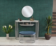 G501 Ottoman in Blue - 790-G501-NOVA140-O