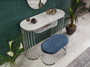 G501 Ottoman in Blue - 790-G501-NOVA140-O