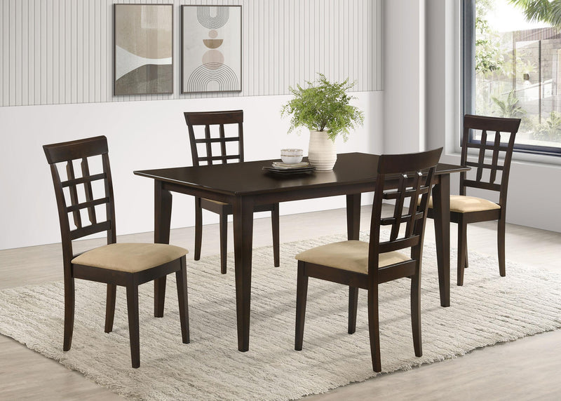 Gabriel 5-piece Rectangular 59-inch Dining Set Cappuccino - 100771-S5