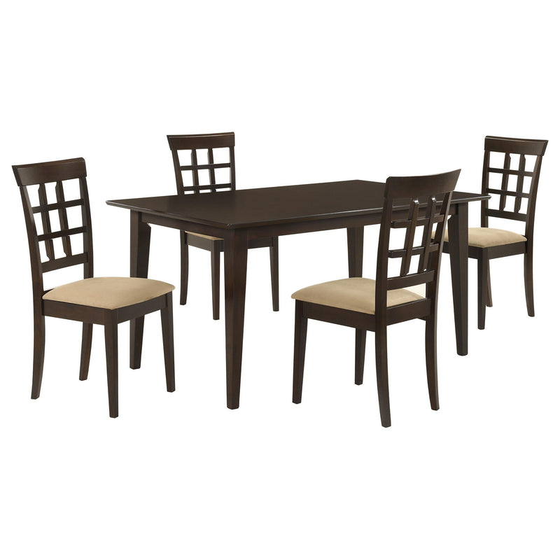 Gabriel 5-piece Rectangular 59-inch Dining Set Cappuccino - 100771-S5