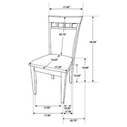 Gabriel 5-piece Rectangular 59-inch Dining Set Cappuccino - 100771-S5A