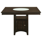 Gabriel 5-piece Square Counter Height Dining Set Cappuccino - 100438-S5A