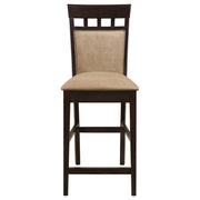 Gabriel 5-piece Square Counter Height Dining Set Cappuccino - 100438-S5A