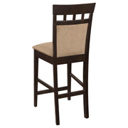 Gabriel 5-piece Square Counter Height Dining Set Cappuccino - 100438-S5A