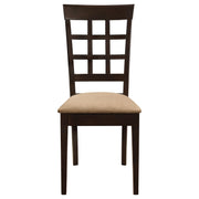Gabriel 7-piece Extension Leaf Dining Table Set Cappuccino - 100770-S7