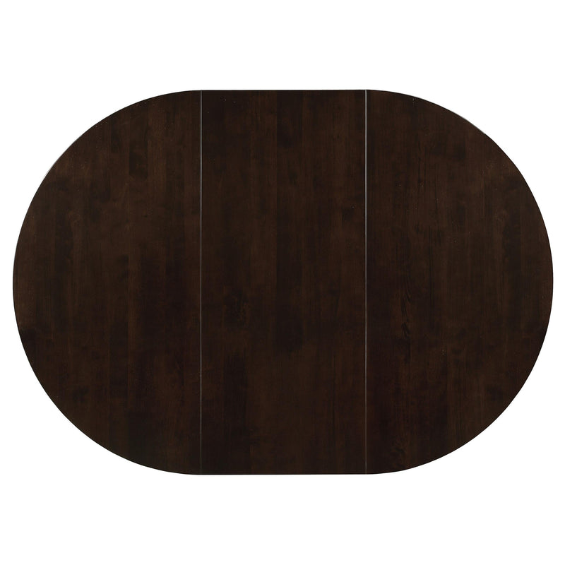 Gabriel 7-piece Extension Leaf Dining Table Set Cappuccino - 100770-S7A