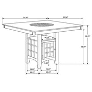 Gabriel 9-piece Square Counter Height Dining Set Cappuccino - 100438-S9A