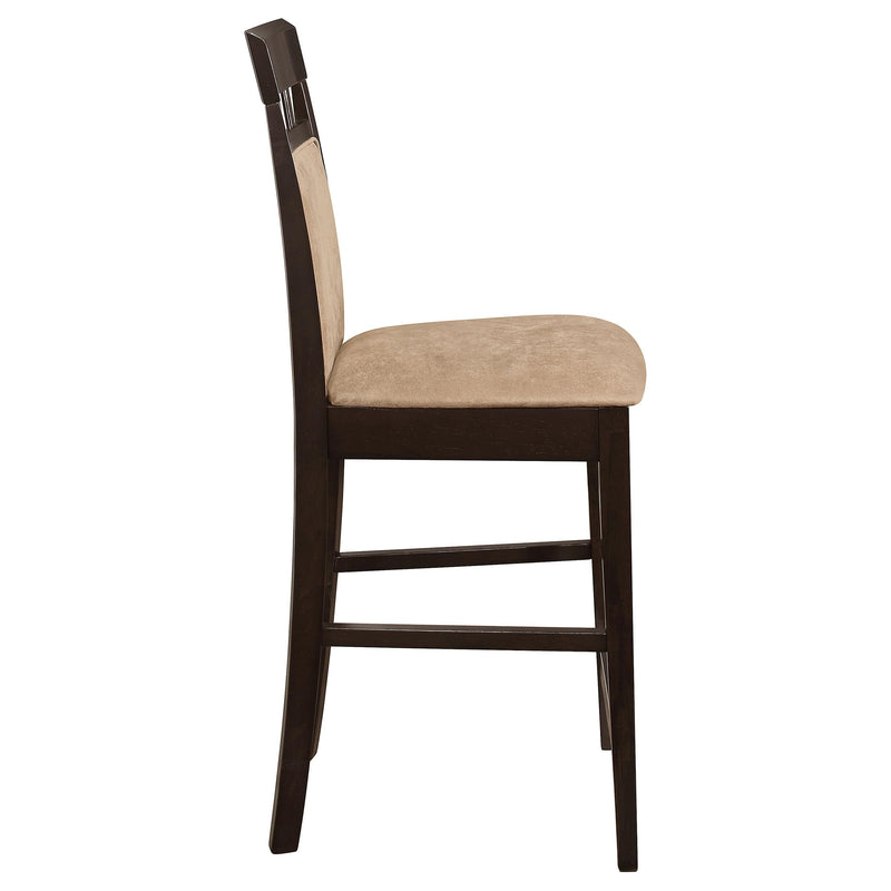 Gabriel Closed Back Counter Chair Cappuccino (Set of 2) - 100219