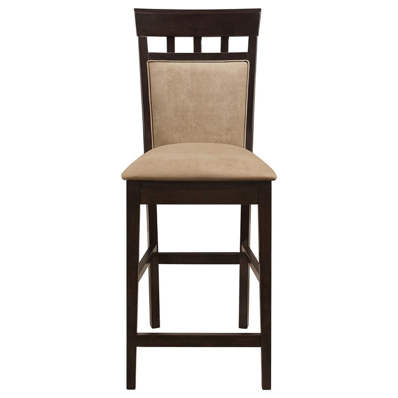 Gabriel Closed Back Counter Chair Cappuccino (Set of 2) - 100219