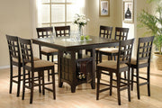 Gabriel Lattice Back Counter Chair Cappuccino (Set of 2) - 100209