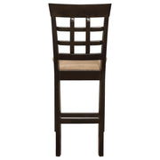 Gabriel Lattice Back Counter Chair Cappuccino (Set of 2) - 100209