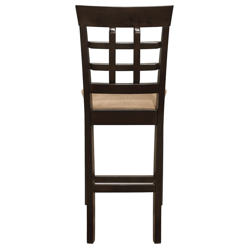 Gabriel Lattice Back Counter Chair Cappuccino (Set of 2) - 100209