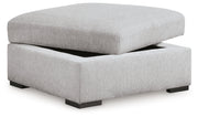 Gabyleigh Nickel Ottoman With Storage - 2090411
