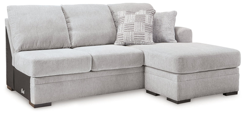 Gabyleigh Nickel Right-Arm Facing Sofa Chaise - 2090403