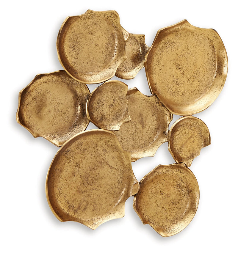 Gageton Antique Gold Finish Wall Decor - A8010335