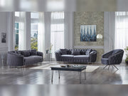 Galata Stationary Loveseat in Anthracite - 200-SUM-GAL-VELVET412-2