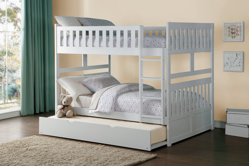 Galen White Full/Full Bunk Bed | B2053 - DMV FurnitureBunk Bed