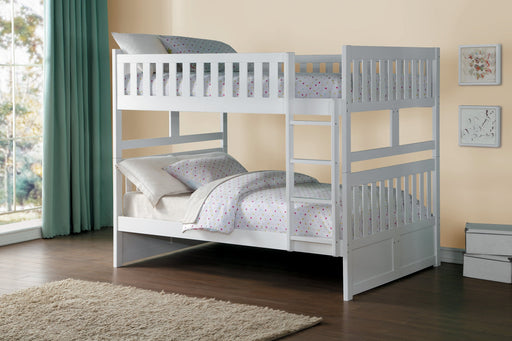 Galen White Full/Full Bunk Bed | B2053 - DMV FurnitureBunk Bed