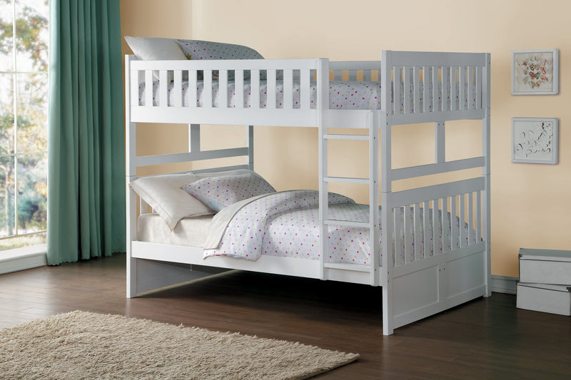 Galen White Full/Full Bunk Bed | B2053 - DMV FurnitureBunk Bed