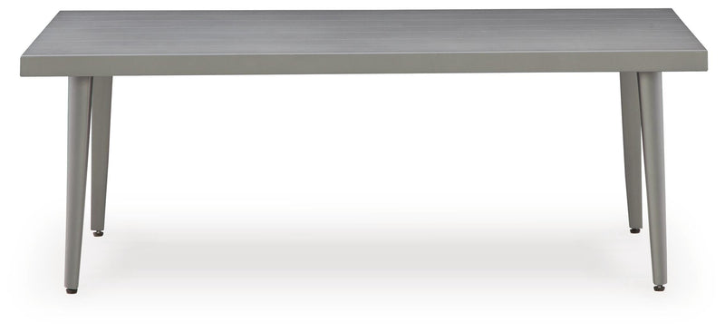 Gali Gray/Blue Outdoor Sofa/Chairs/Table Set (Set of 4) - P275-081
