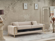Galina Convertible Loveseat in Beige - 200-SER-GAL-ANKA529-2