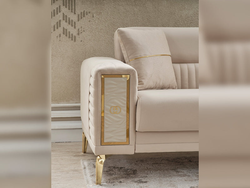 Galina Convertible Sofa in Beige - 200-SER-GAL-ANKA529-3