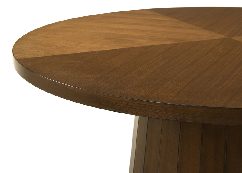 Galindo 5-piece 52-inch Round Dining Set Nutmeg and Walnut - 193750-S5B